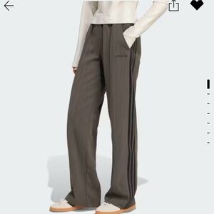 Adidas Originals Tailored Track Pants in Shadow Olive Pinstripe size M